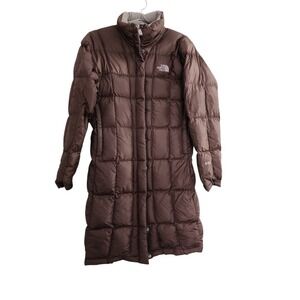 The North Face Metropolis Parka Womens Small Brown 600 Down Puffer Winter Jacket